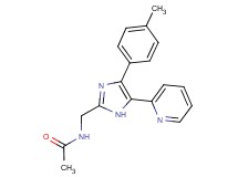 N-{[4-(4-methylphenyl)-5-pyridin-2-yl-1H-imidazol-2-yl]methyl}acetamide