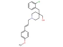 {4-(2-chlorobenzyl)-1-[(2E)-3-(4-methoxyphenyl)-2-propen-1-yl]-4-piperidinyl}methanol