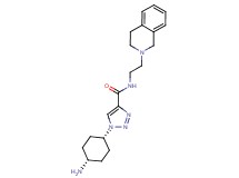 1-(cis-4-aminocyclohexyl)-N-[2-(3,4-dihydroisoquinolin-2(1H)-yl)ethyl]-1H-1,2,3-triazole-4-carboxamide
