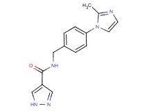 N-[4-(2-methyl-1H-imidazol-1-yl)benzyl]-1H-pyrazole-4-carboxamide