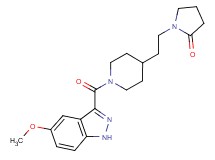1-(2-{1-[(5-methoxy-1H-indazol-3-yl)carbonyl]-4-piperidinyl}ethyl)-2-pyrrolidinone