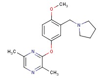3-[4-methoxy-3-(pyrrolidin-1-ylmethyl)phenoxy]-2,5-dimethylpyrazine