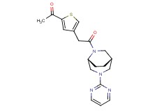 1-(4-{2-oxo-2-[(1S*,5R*)-3-(2-pyrimidinyl)-3,6-diazabicyclo[3.2.2]non-6-yl]ethyl}-2-thienyl)ethanone