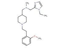 1-(1-ethyl-1H-imidazol-2-yl)-N-({1-[2-(2-methoxyphenyl)ethyl]-4-piperidinyl}methyl)-N-methylmethanamine