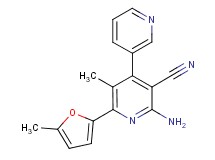 2'-amino-5'-methyl-6'-(5-methyl-2-furyl)-3,4'-bipyridine-3'-carbonitrile