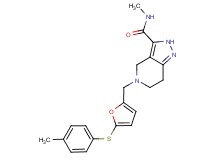 N-methyl-5-({5-[(4-methylphenyl)thio]-2-furyl}methyl)-4,5,6,7-tetrahydro-2H-pyrazolo[4,3-c]pyridine-3-carboxamide