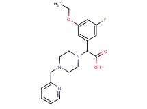 (3-ethoxy-5-fluorophenyl)[4-(pyridin-2-ylmethyl)piperazin-1-yl]acetic acid