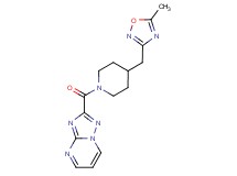2-({4-[(5-methyl-1,2,4-oxadiazol-3-yl)methyl]piperidin-1-yl}carbonyl)[1,2,4]triazolo[1,5-a]pyrimidine