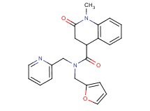 N-(2-furylmethyl)-1-methyl-2-oxo-N-(pyridin-2-ylmethyl)-1,2,3,4-tetrahydroquinoline-4-carboxamide