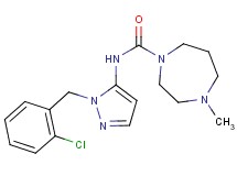 N-[1-(2-chlorobenzyl)-1H-pyrazol-5-yl]-4-methyl-1,4-diazepane-1-carboxamide