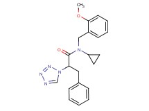 N-cyclopropyl-N-(2-methoxybenzyl)-3-phenyl-2-(1H-tetrazol-1-yl)propanamide