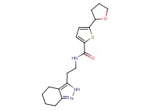 5-(tetrahydrofuran-2-yl)-N-[2-(4,5,6,7-tetrahydro-2H-indazol-3-yl)ethyl]thiophene-2-carboxamide