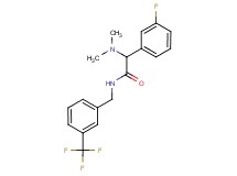2-(dimethylamino)-2-(3-fluorophenyl)-N-[3-(trifluoromethyl)benzyl]acetamide