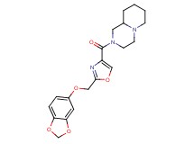2-({2-[(1,3-benzodioxol-5-yloxy)methyl]-1,3-oxazol-4-yl}carbonyl)octahydro-2H-pyrido[1,2-a]pyrazine
