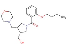 [(3R*,4R*)-1-(2-butoxybenzoyl)-4-(morpholin-4-ylmethyl)pyrrolidin-3-yl]methanol