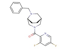 (1R*,5R*)-6-benzyl-3-[(3,5-difluoropyridin-2-yl)carbonyl]-3,6-diazabicyclo[3.2.2]nonane