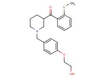 {1-[4-(2-hydroxyethoxy)benzyl]-3-piperidinyl}[2-(methylthio)phenyl]methanone