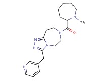 7-[(1-methyl-2-azepanyl)carbonyl]-3-(3-pyridinylmethyl)-6,7,8,9-tetrahydro-5H-[1,2,4]triazolo[4,3-d][1,4]diazepine