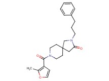 8-(2-methyl-3-furoyl)-2-(3-phenylpropyl)-2,8-diazaspiro[4.5]decan-3-one