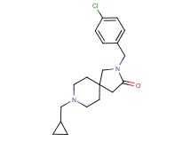 2-(4-chlorobenzyl)-8-(cyclopropylmethyl)-2,8-diazaspiro[4.5]decan-3-one