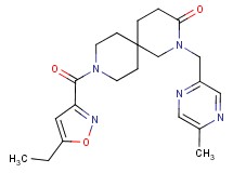 9-[(5-ethylisoxazol-3-yl)carbonyl]-2-[(5-methylpyrazin-2-yl)methyl]-2,9-diazaspiro[5.5]undecan-3-one