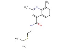 N-[2-(isopropylthio)ethyl]-2,8-dimethyl-4-quinolinecarboxamide