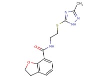N-{2-[(3-methyl-1H-1,2,4-triazol-5-yl)thio]ethyl}-2,3-dihydro-1-benzofuran-7-carboxamide