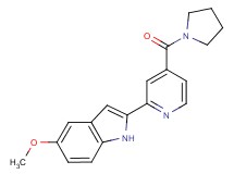 5-methoxy-2-[4-(1-pyrrolidinylcarbonyl)-2-pyridinyl]-1H-indole hydrochloride