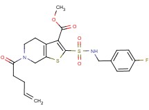methyl 2-{[(4-fluorobenzyl)amino]sulfonyl}-6-(4-pentenoyl)-4,5,6,7-tetrahydrothieno[2,3-c]pyridine-3-carboxylate