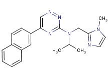 N-isopropyl-N-[(1-methyl-1H-imidazol-2-yl)methyl]-5-(2-naphthyl)-1,2,4-triazin-3-amine