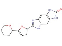 6-[5-(tetrahydro-2H-pyran-2-yl)-2-furyl]-3,5-dihydroimidazo[4,5-f]benzimidazol-2(1H)-one