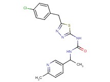 N-[5-(4-chlorobenzyl)-1,3,4-thiadiazol-2-yl]-N'-[1-(6-methylpyridin-3-yl)ethyl]urea