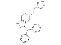 3-(diphenylmethyl)-5-[2-(1H-pyrazol-4-yl)ethyl]-4,5,6,7-tetrahydro-1H-pyrazolo[4,3-c]pyridine
