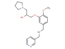1-(2-methoxy-5-{[(3-pyridinylmethyl)amino]methyl}phenoxy)-3-(1-pyrrolidinyl)-2-propanol