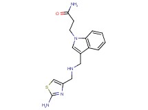 3-[3-({[(2-amino-1,3-thiazol-4-yl)methyl]amino}methyl)-1H-indol-1-yl]propanamide
