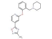 4-(3-methyl-1,2,4-oxadiazol-5-yl)-2-[2-(piperidin-1-ylmethyl)phenoxy]pyridine