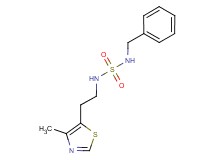N-benzyl-N'-[2-(4-methyl-1,3-thiazol-5-yl)ethyl]sulfamide