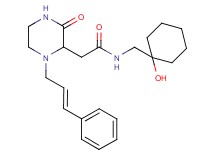 N-[(1-hydroxycyclohexyl)methyl]-2-{3-oxo-1-[(2E)-3-phenyl-2-propen-1-yl]-2-piperazinyl}acetamide