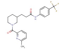 3-{1-[(6-methyl-2-pyridinyl)carbonyl]-3-piperidinyl}-N-[4-(trifluoromethyl)phenyl]propanamide