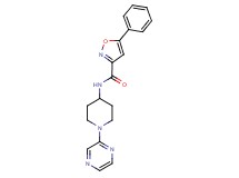 5-phenyl-N-[1-(2-pyrazinyl)-4-piperidinyl]-3-isoxazolecarboxamide