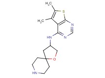 N-(5,6-dimethylthieno[2,3-d]pyrimidin-4-yl)-1-oxa-8-azaspiro[4.5]decan-3-amine dihydrochloride