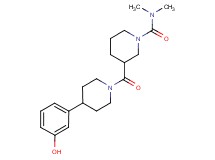 3-{[4-(3-hydroxyphenyl)-1-piperidinyl]carbonyl}-N,N-dimethyl-1-piperidinecarboxamide