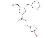 5-{3-[(3R*,4R*)-3-(hydroxymethyl)-4-(4-morpholinylmethyl)-1-pyrrolidinyl]-3-oxopropyl}-3-isoxazolol