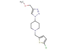 1-[(5-chloro-2-thienyl)methyl]-4-[4-(methoxymethyl)-1H-1,2,3-triazol-1-yl]piperidine trifluoroacetate