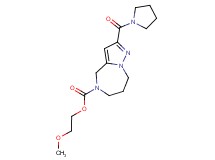 2-methoxyethyl 2-(pyrrolidin-1-ylcarbonyl)-7,8-dihydro-4H-pyrazolo[1,5-a][1,4]diazepine-5(6H)-carboxylate