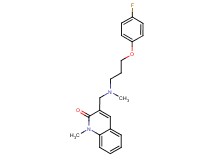 3-{[[3-(4-fluorophenoxy)propyl](methyl)amino]methyl}-1-methylquinolin-2(1H)-one