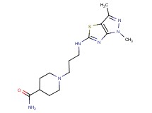 1-{3-[(1,3-dimethyl-1H-pyrazolo[3,4-d][1,3]thiazol-5-yl)amino]propyl}piperidine-4-carboxamide