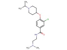 3-chloro-N-[2-(dimethylamino)ethyl]-4-[(1-isopropyl-4-piperidinyl)oxy]benzamide