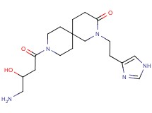 9-(4-amino-3-hydroxybutanoyl)-2-[2-(1H-imidazol-4-yl)ethyl]-2,9-diazaspiro[5.5]undecan-3-one dihydrochloride