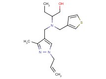 2-[[(1-allyl-3-methyl-1H-pyrazol-4-yl)methyl](3-thienylmethyl)amino]butan-1-ol